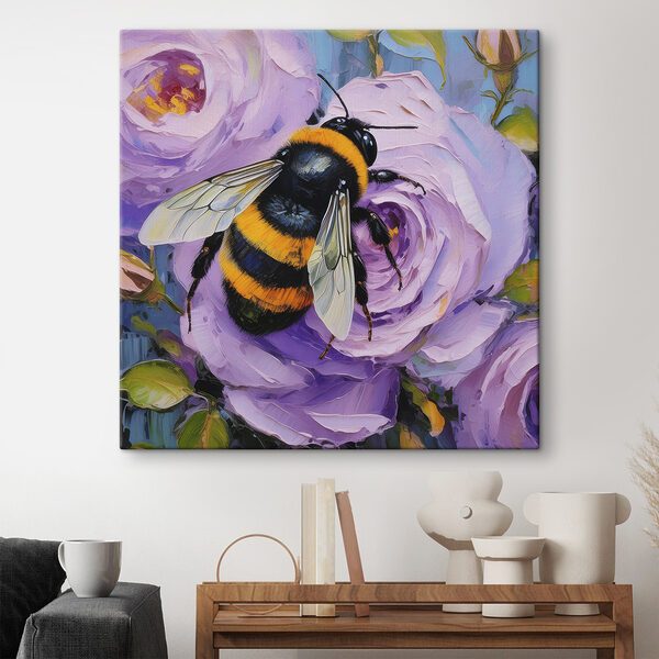 Een bij op een bloem Een bij op een bloem