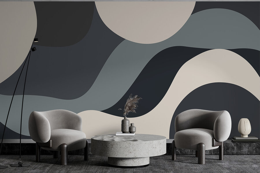 Zwart-witte cirkels en lijnen Zwart-witte cirkels en lijnen