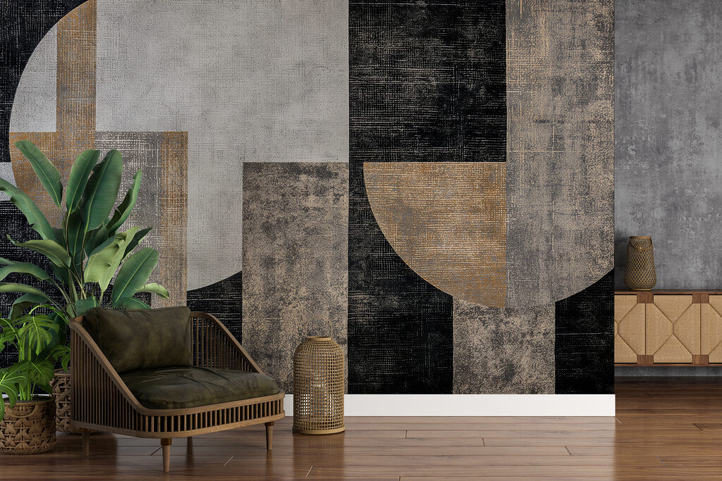 A close up of a painting