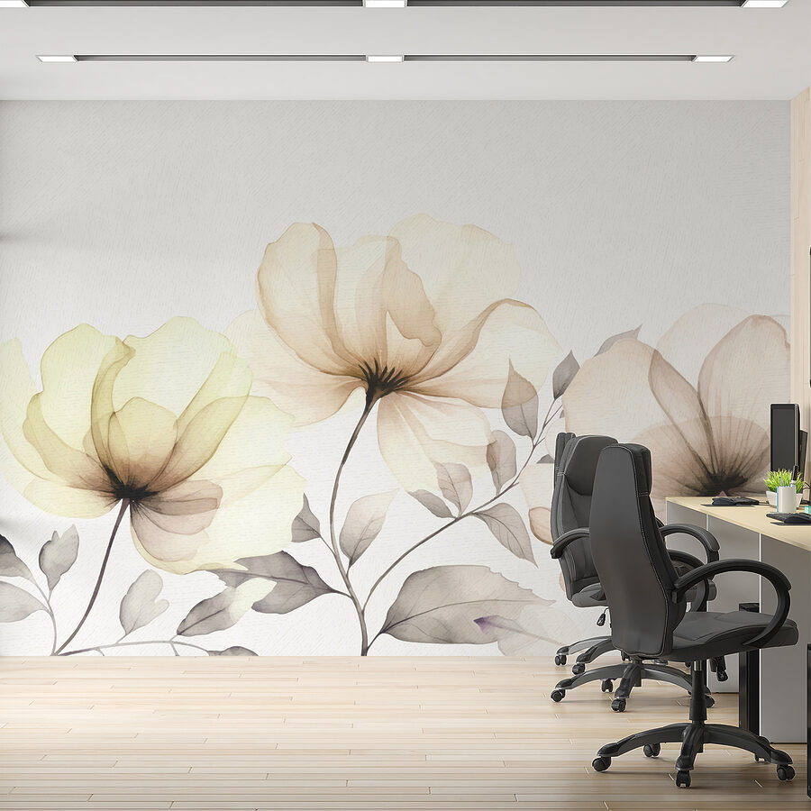 Fotobehang Een close-up van bloemen - Afbeelding 2