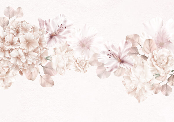 Groep bloemen op witte achtergrond Groep bloemen op witte achtergrond