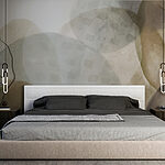 Fotobehang Close-up van een schilderij