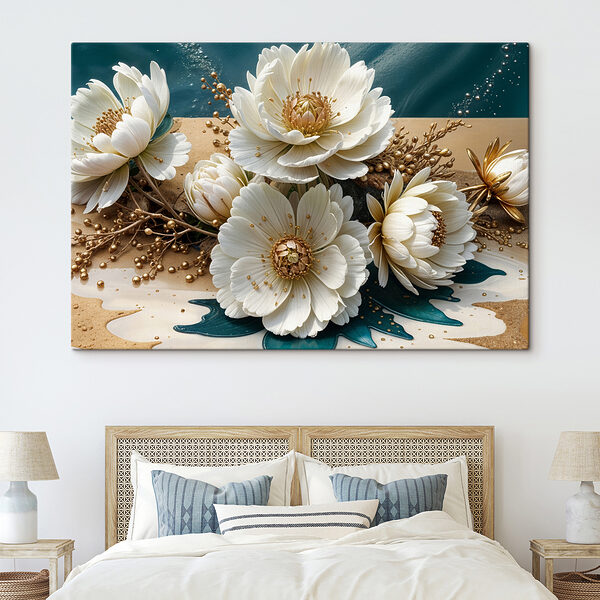 Groep witte bloemen Groep witte bloemen