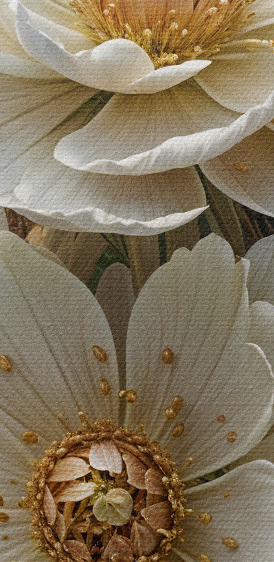 Groep witte bloemen Groep witte bloemen