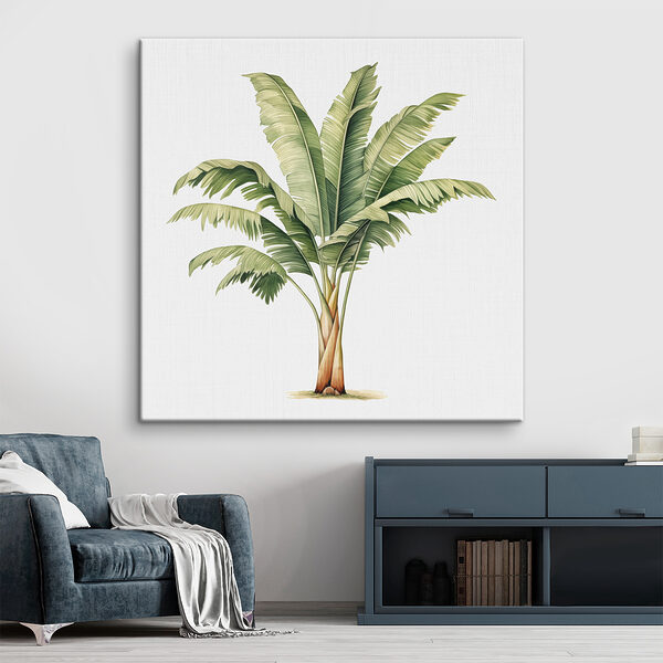 Palmboom met grote bladeren Palmboom met grote bladeren