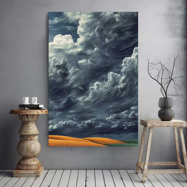 Bewolkte lucht met veel wolken Bewolkte lucht met veel wolken