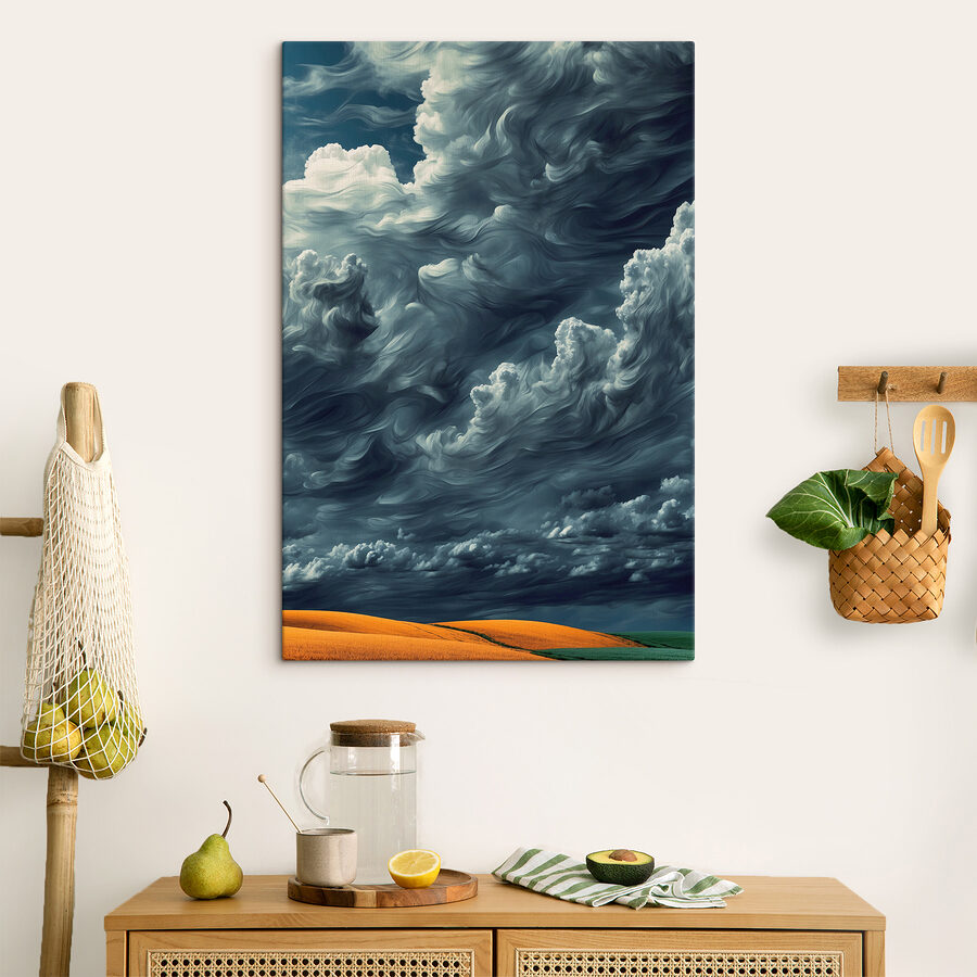 Bewolkte lucht met veel wolken
