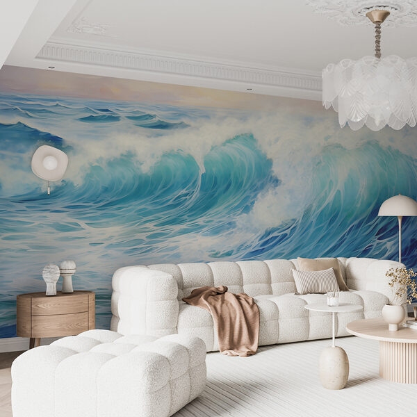 Fotobehang Grote golven in de oceaan Fotobehang Grote golven in de oceaan