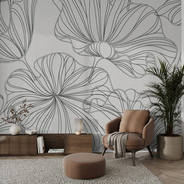 Bloemenpatroon op witte achtergrond Bloemenpatroon op witte achtergrond