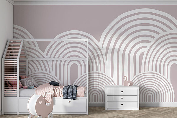 White and gray background with white lines