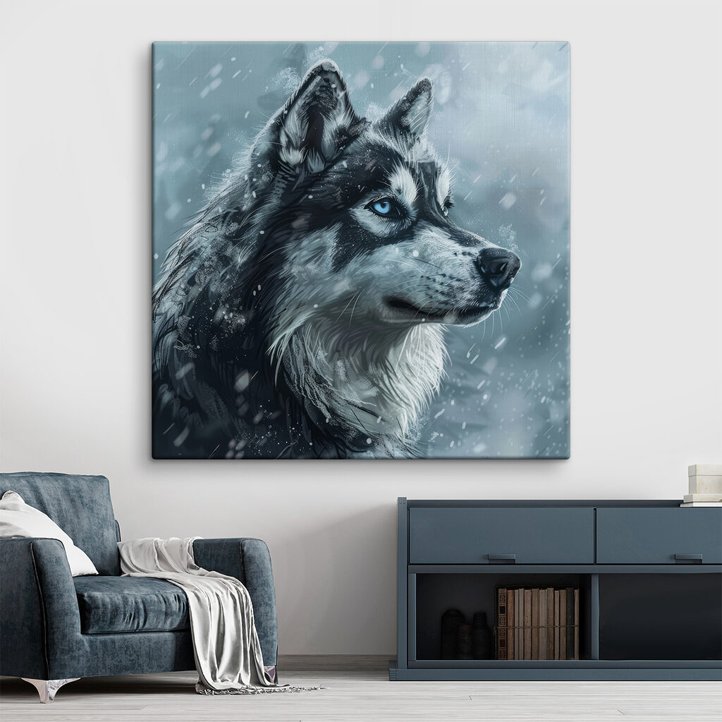 Dog in the snow