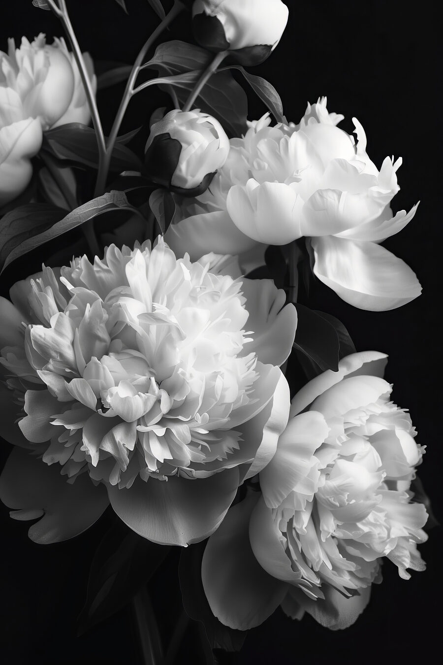 Groep witte bloemen