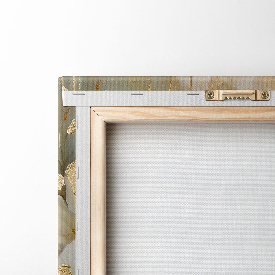 Elegante bloemen met metallic details.