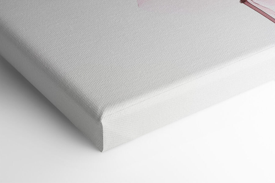 Canvas Schilderijen Groep roze bloemen - Afbeelding 2