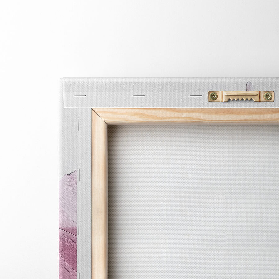 Canvas Schilderijen Groep roze bloemen - Afbeelding 4
