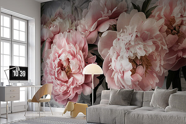 Groep roze bloemen Groep roze bloemen