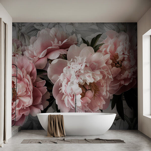 Groep roze bloemen Groep roze bloemen