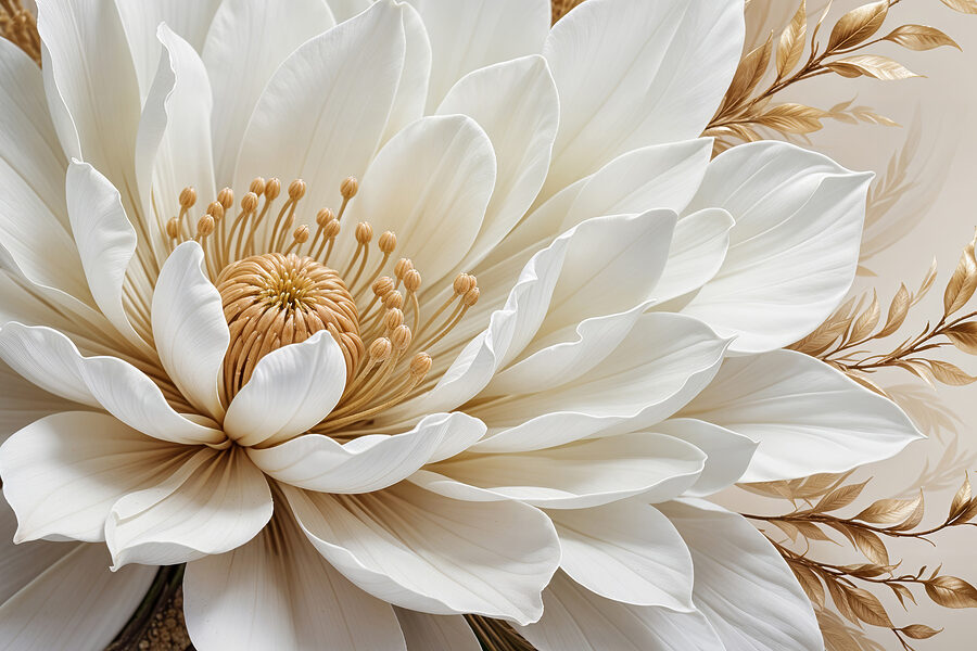 Close-up van een witte bloem