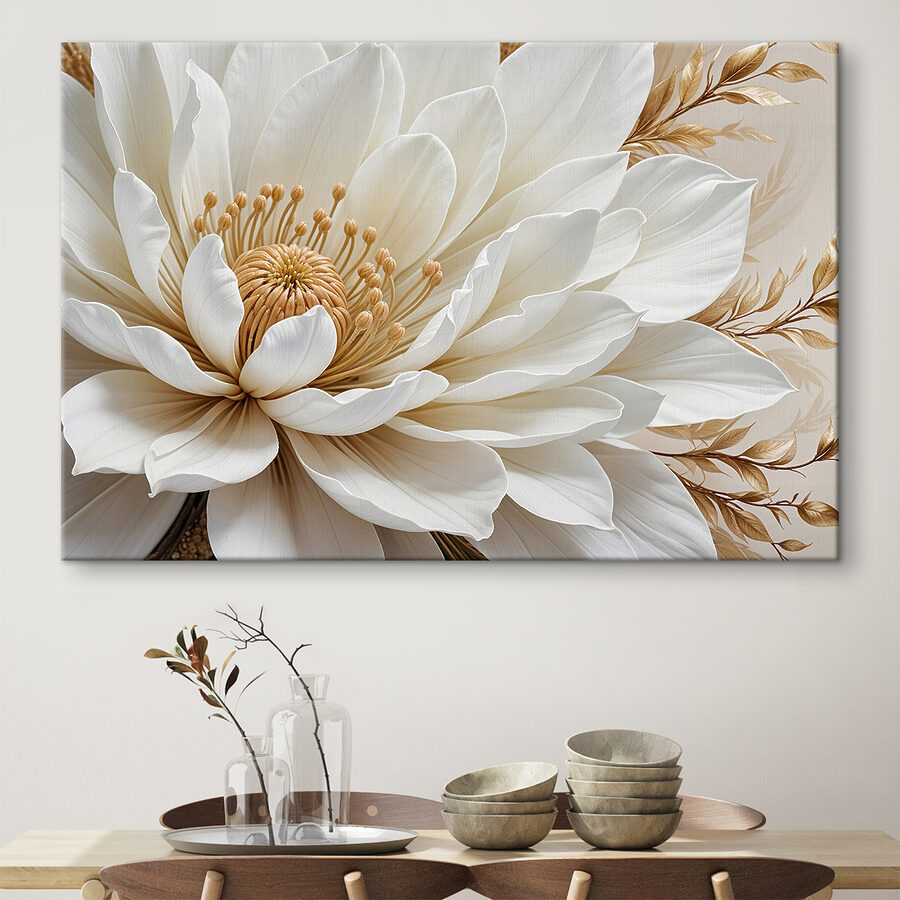 Close-up van een witte bloem