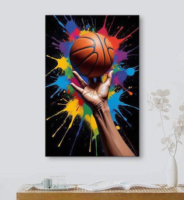 Hand holding a basketball Hand holding a basketball