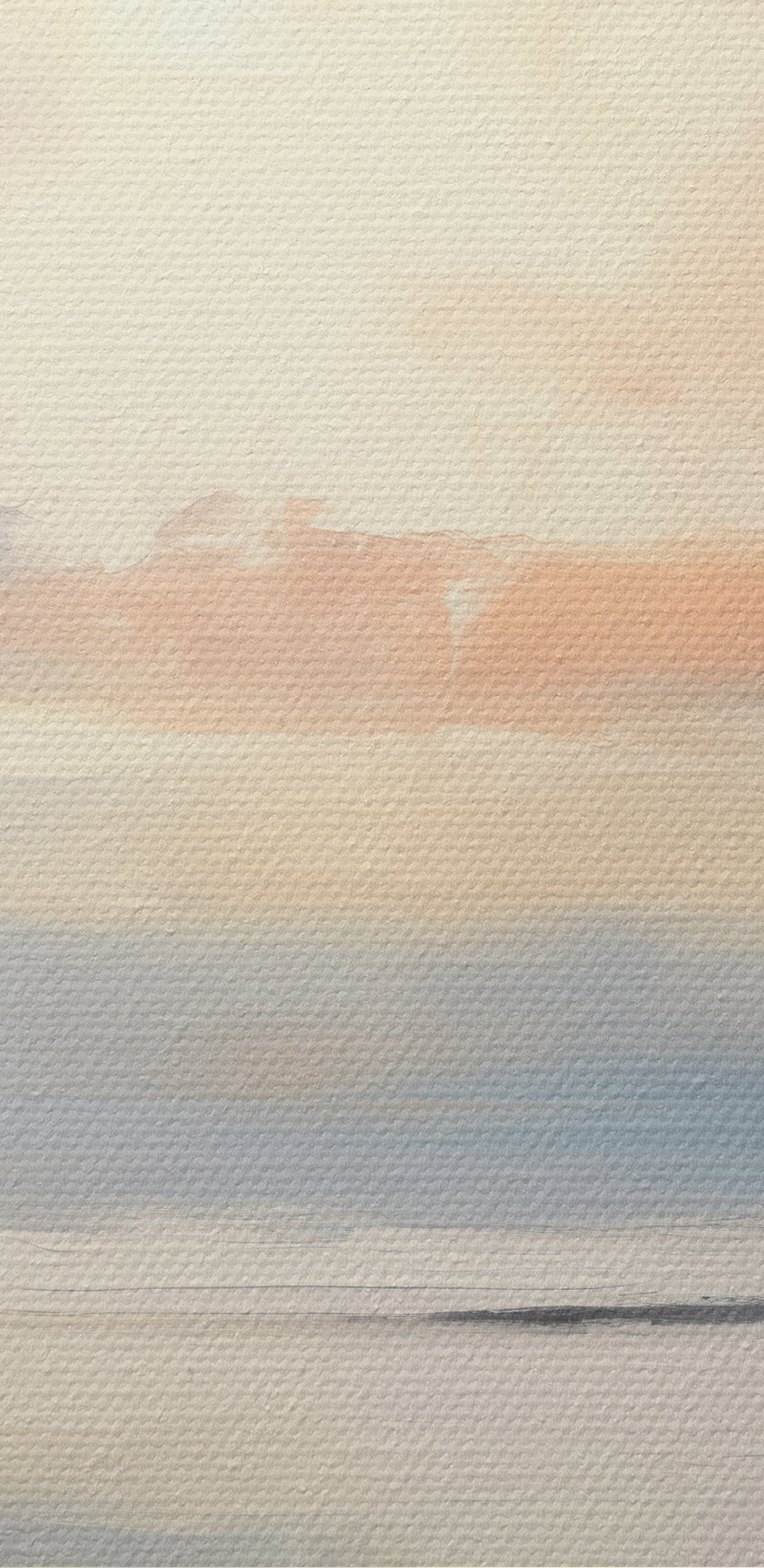 Kalm waterlichaam met wolken in de lucht