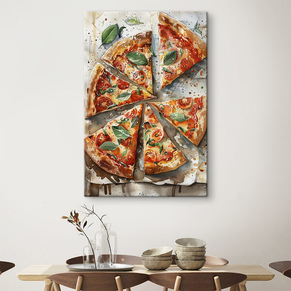 Pizza met tomaten en basilicum Pizza met tomaten en basilicum