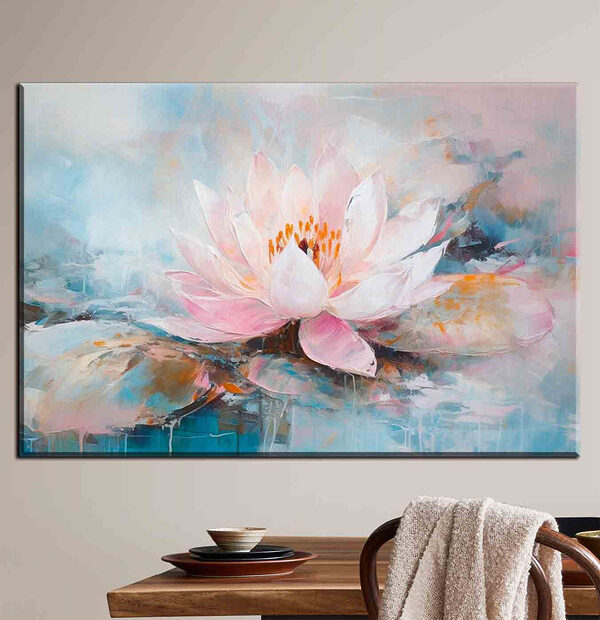 Schilderij van een bloem Schilderij van een bloem