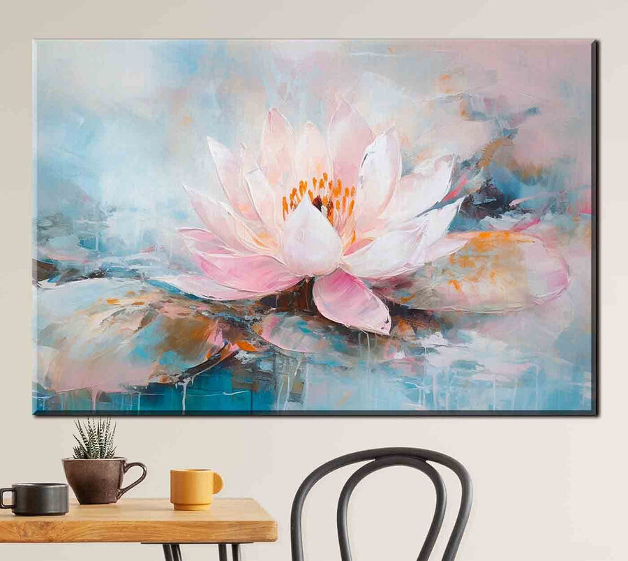 Schilderij van een bloem Schilderij van een bloem