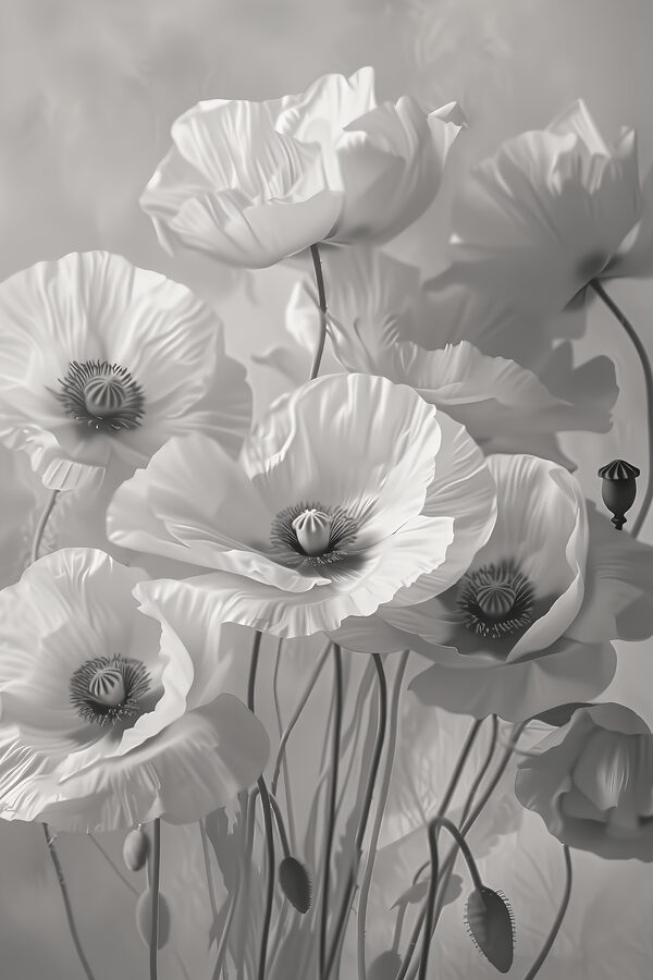 Groep witte bloemen Groep witte bloemen