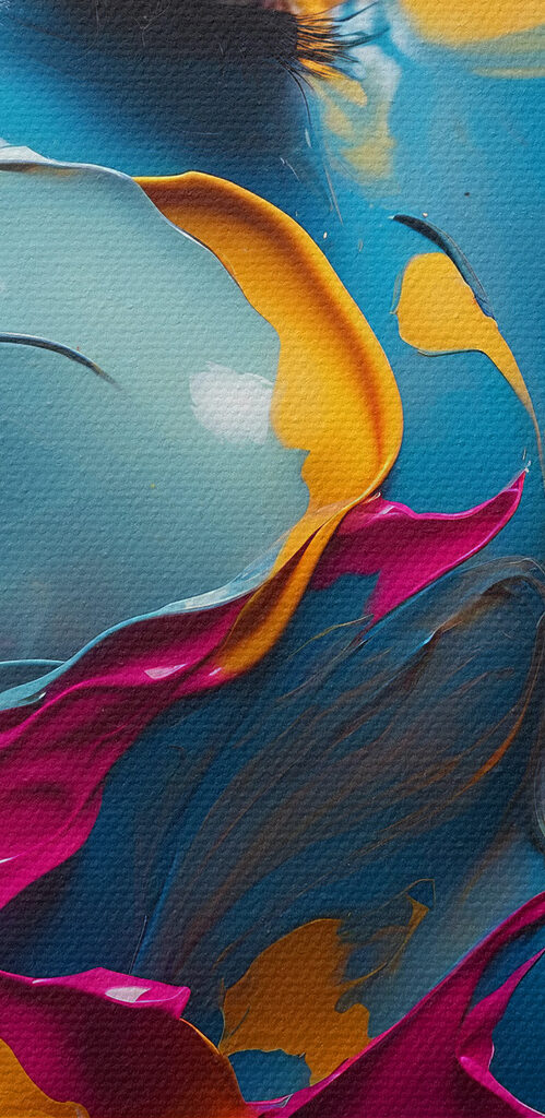 Woman with paint on her face Woman with paint on her face