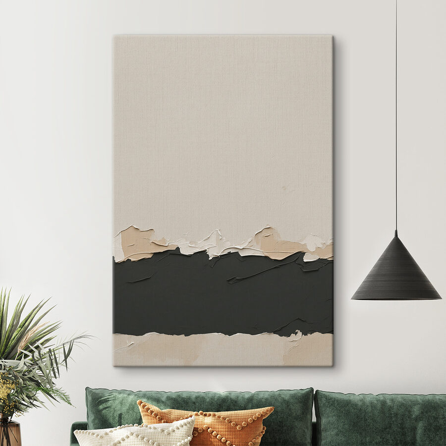 Witte en zwarte muur