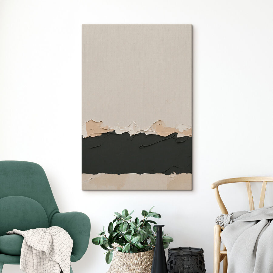 Witte en zwarte muur