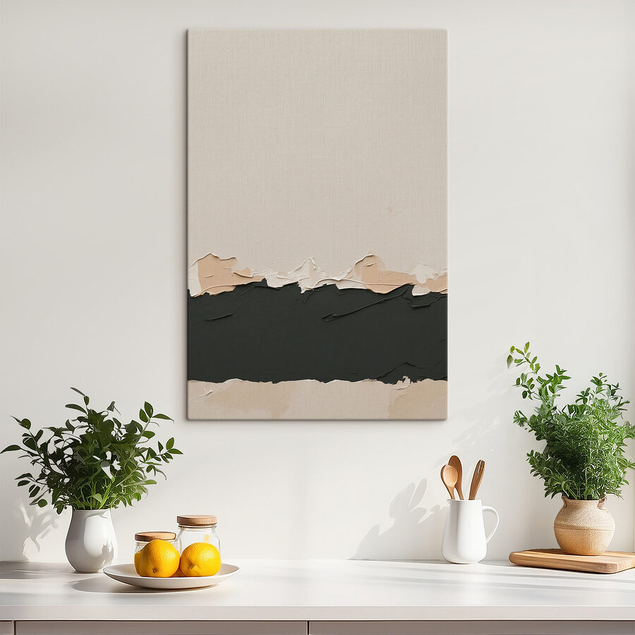 Witte en zwarte muur