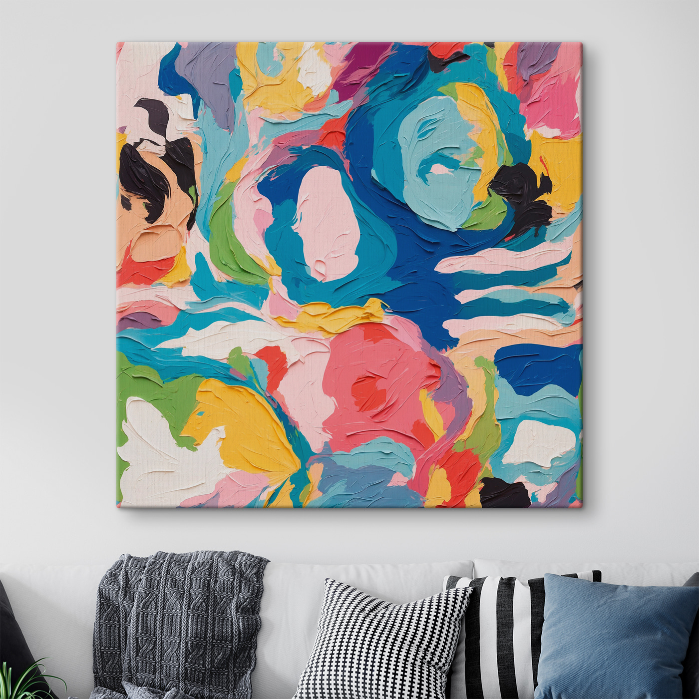 Colorful painting of flowers Colorful painting of flowers
