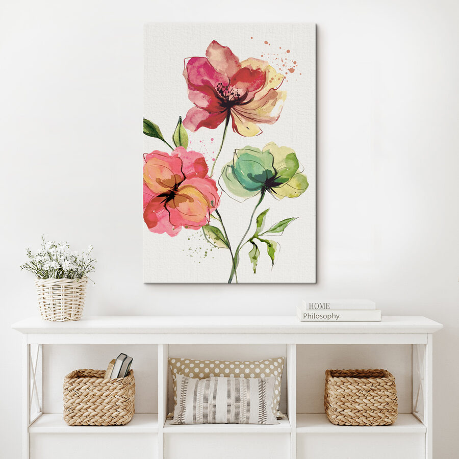 Aquarel van bloemen Aquarel van bloemen