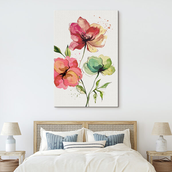 Aquarel van bloemen Aquarel van bloemen