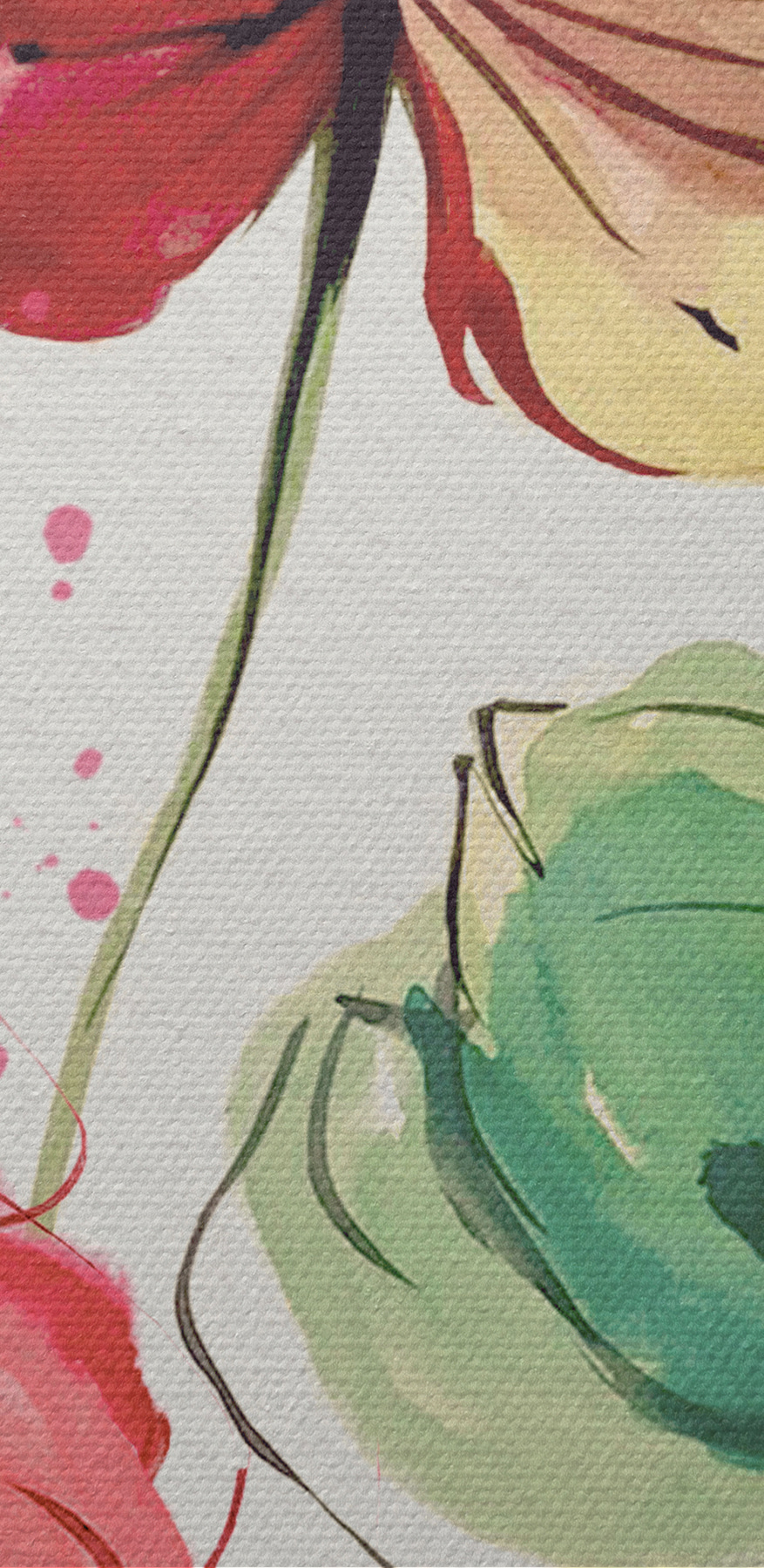Aquarel van bloemen Aquarel van bloemen