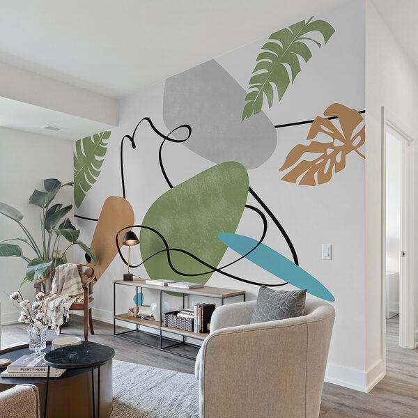 Kleurrijke kunst met bladeren Kleurrijke kunst met bladeren