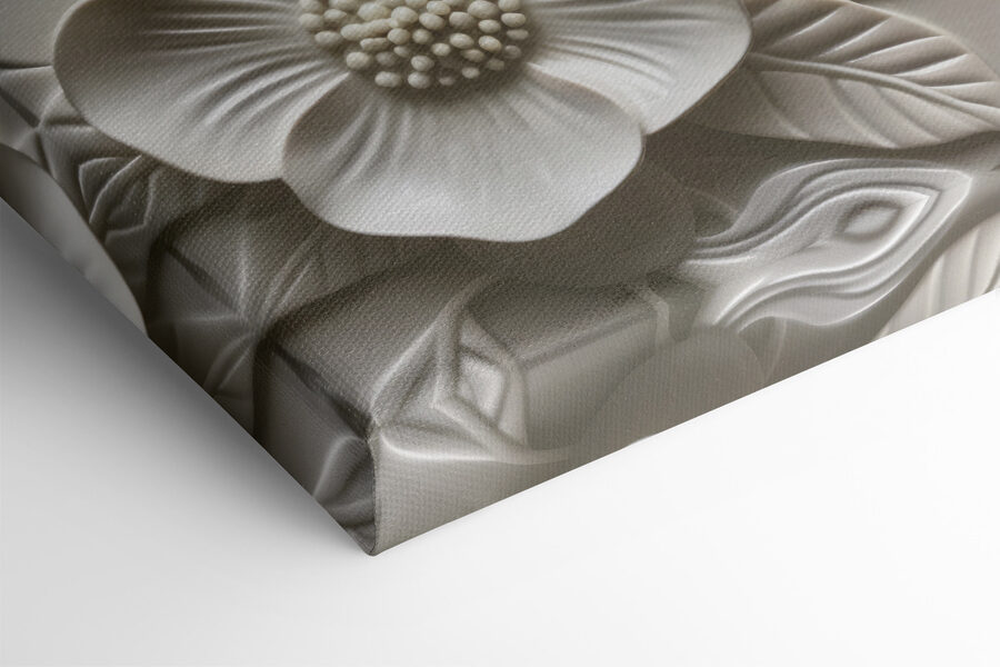 Decoratieve kikker op bloemmotief