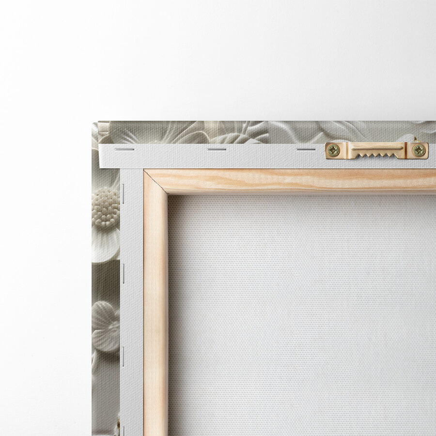 Decoratieve kikker op bloemmotief
