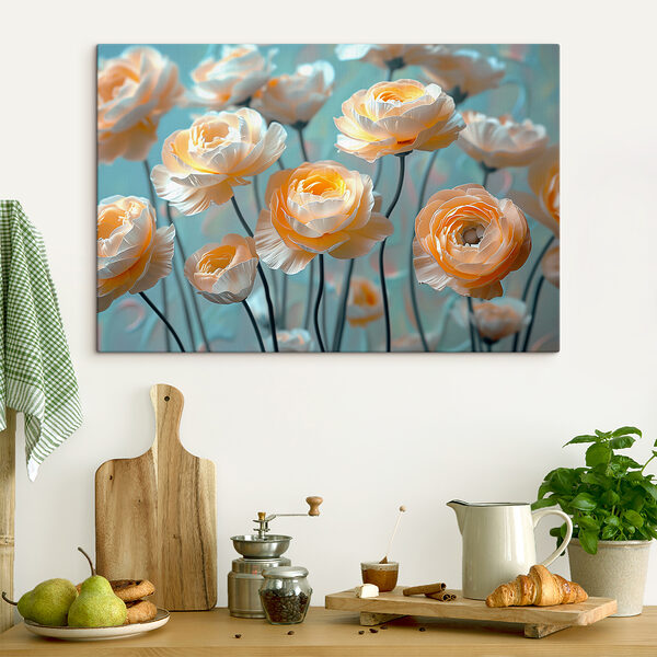 Groep bloemen op stelen Groep bloemen op stelen