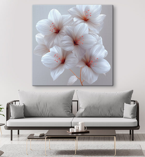 Groep witte bloemen Groep witte bloemen