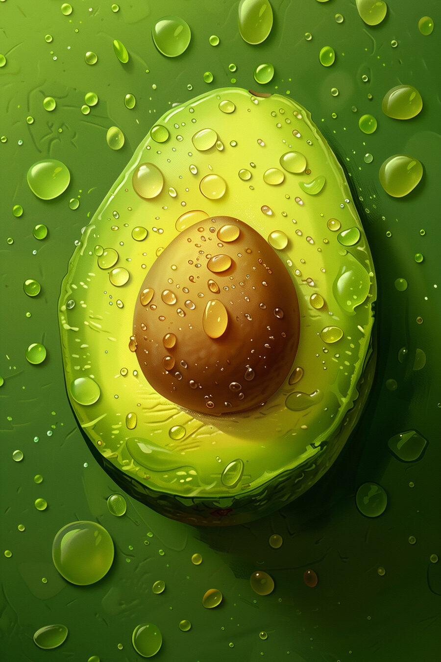 Close-up van een avocado Close-up van een avocado