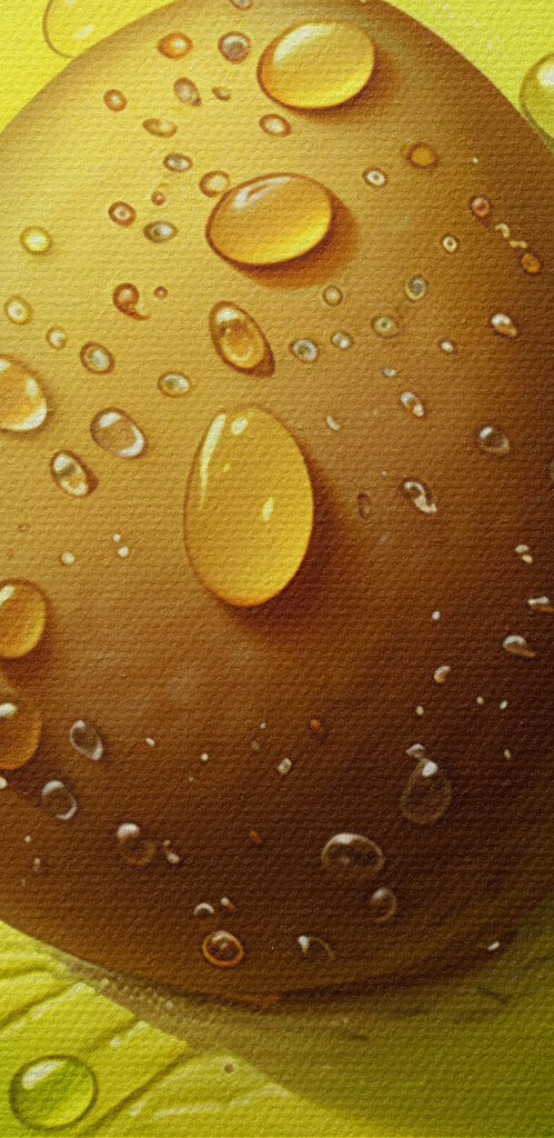 Fresh avocado with sparkling droplets Fresh avocado with sparkling droplets