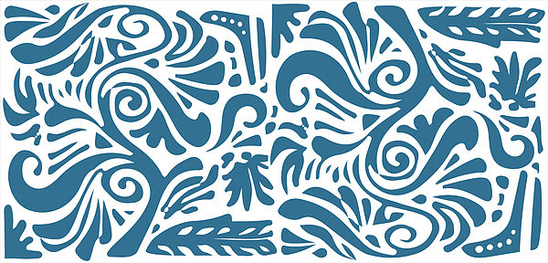 Blauw en wit patroon Blauw en wit patroon