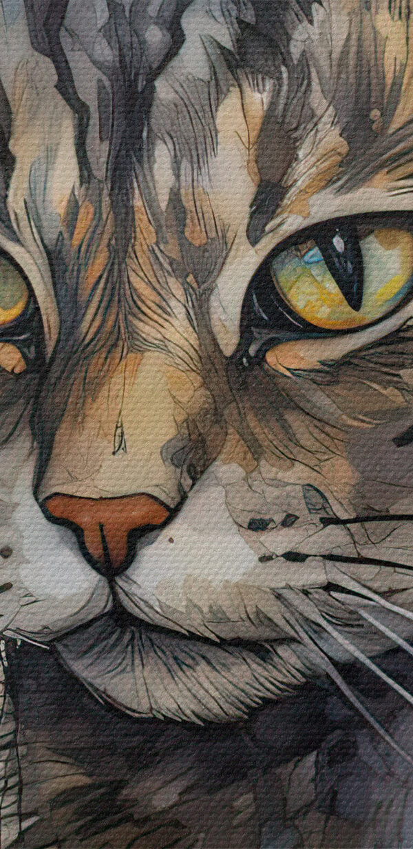Kat met gele ogen Kat met gele ogen