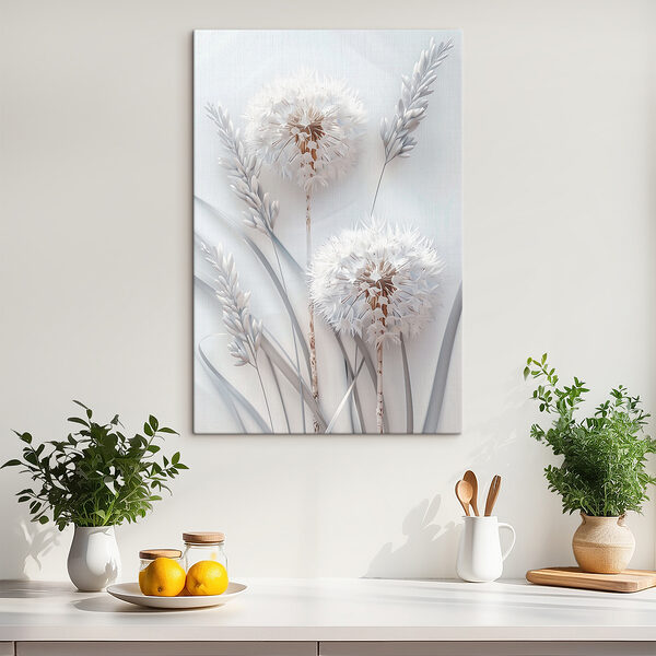 Witte bloem met witte bladeren Witte bloem met witte bladeren