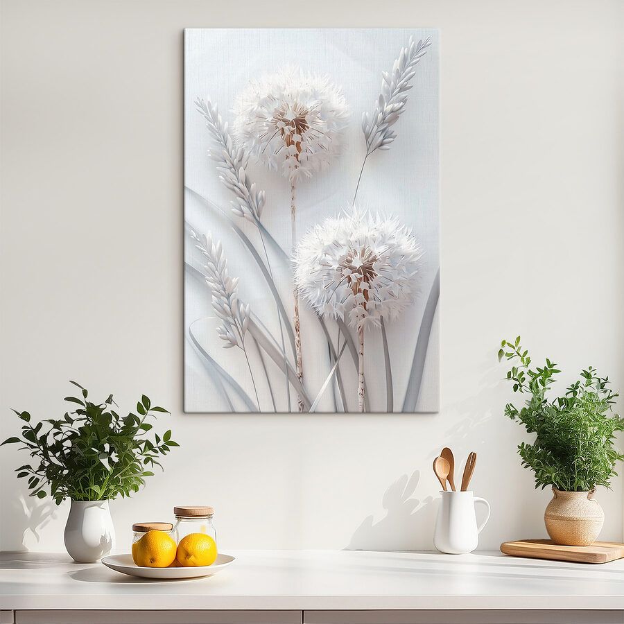 Witte bloem met witte bladeren Witte bloem met witte bladeren
