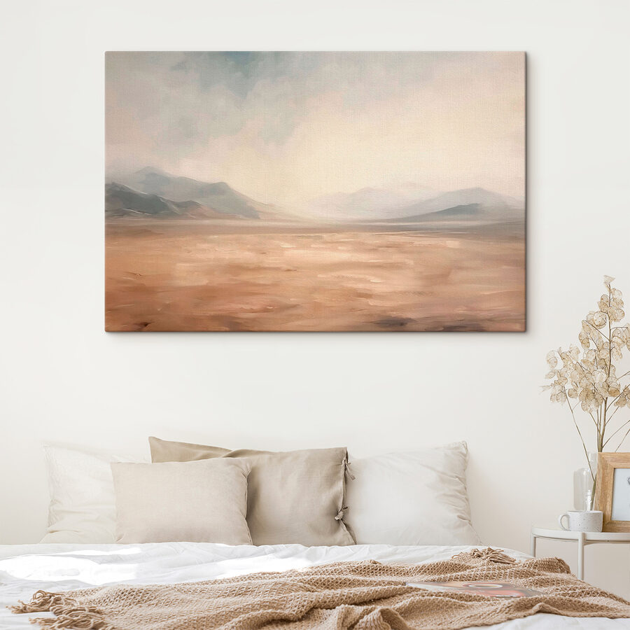 Landschap met bergen en mist Landschap met bergen en mist