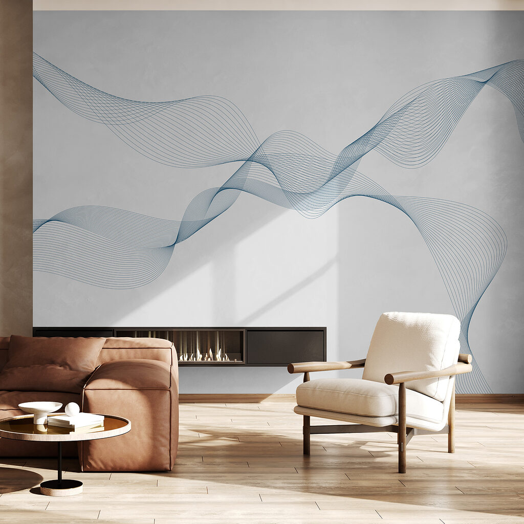 Blue lines on a white background